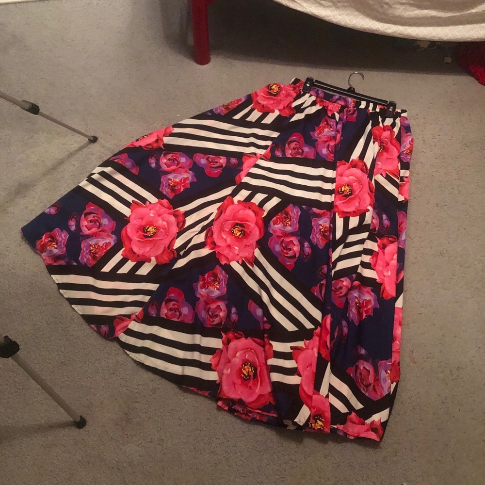 Floral Maxi Statement Skirt
